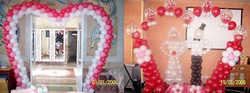 Праздничное оформление воздушными шарами свадеб в Самаре
